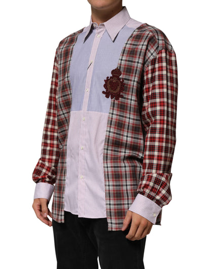 Multicolor Cotton Collared Checkered Shirt