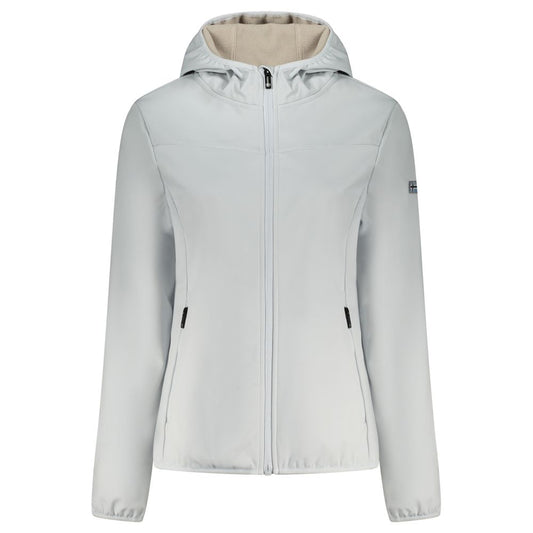 Gray Polyester Women Jacket