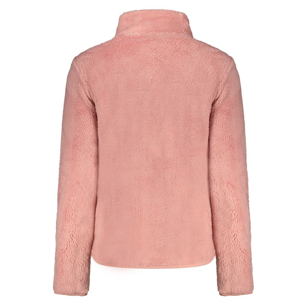 Pink Polyester Women Sweater