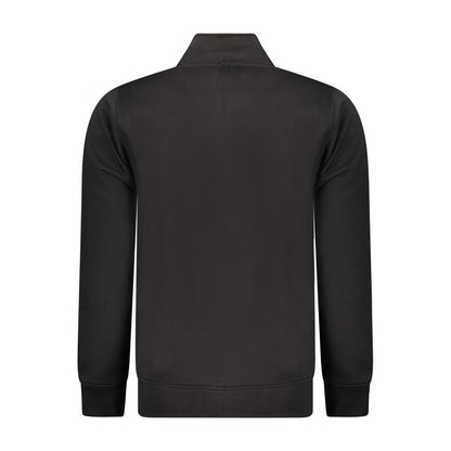 Black Cotton Men's Sweatshirt