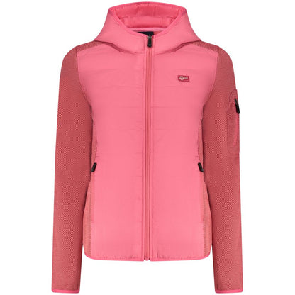 Pink Polyester Women Jacket