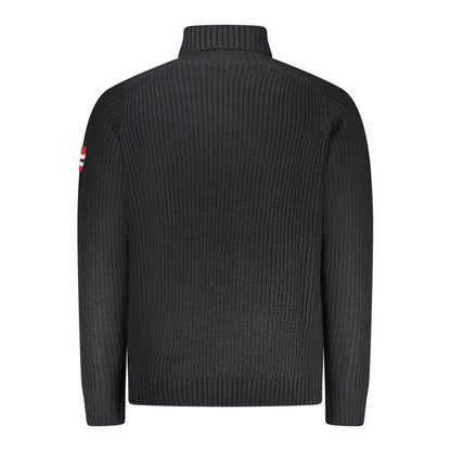 Blue Wool Men Sweater