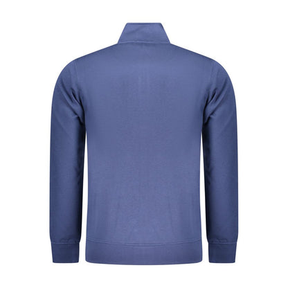 Blue Cotton Men Sweatshirt