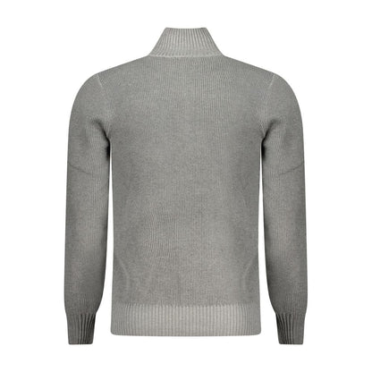 Gray Nylon Men Sweater
