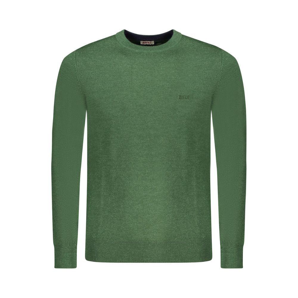 Green Wool Men Sweater