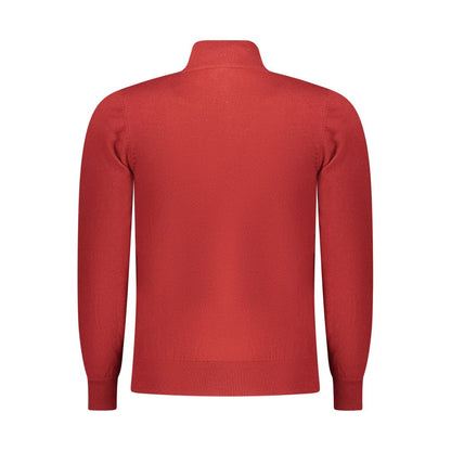 Red Wool Men Sweater