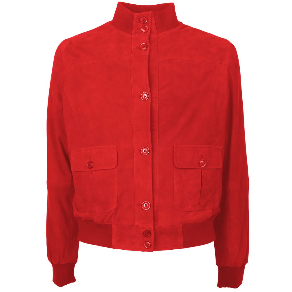 Red Calfskin Jackets & Coat
