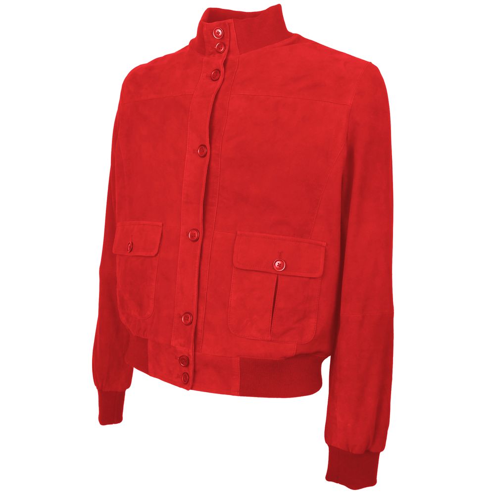 Red Calfskin Jackets & Coat