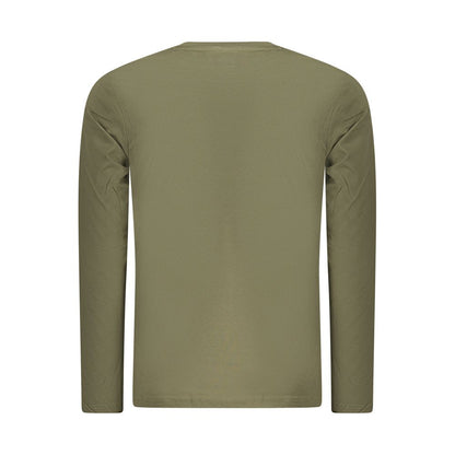 Green Cotton Men T-Shirt