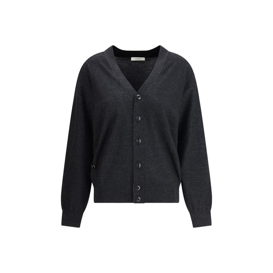 Gray Merino Wool Cardigan