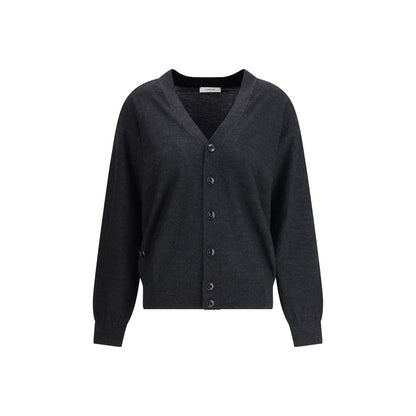Gray Merino Wool Cardigan