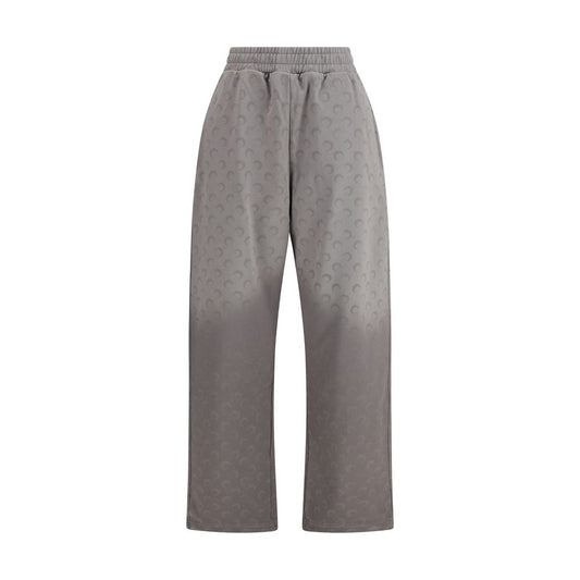 Gray Cotton Casual Pants