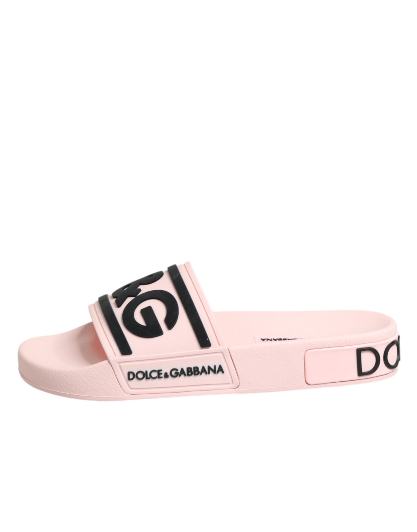 Pink Rubber Slides Sandals Beachwear Shoes