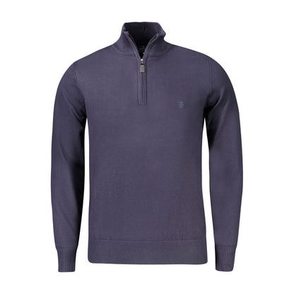 Blue Viscose Men's Sweater