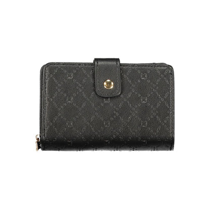 Black Polyurethane Women Wallet