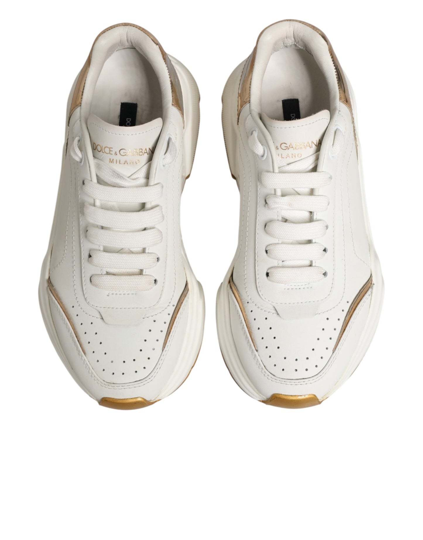 White Gold Daymaster Low Top Sneakers Shoes