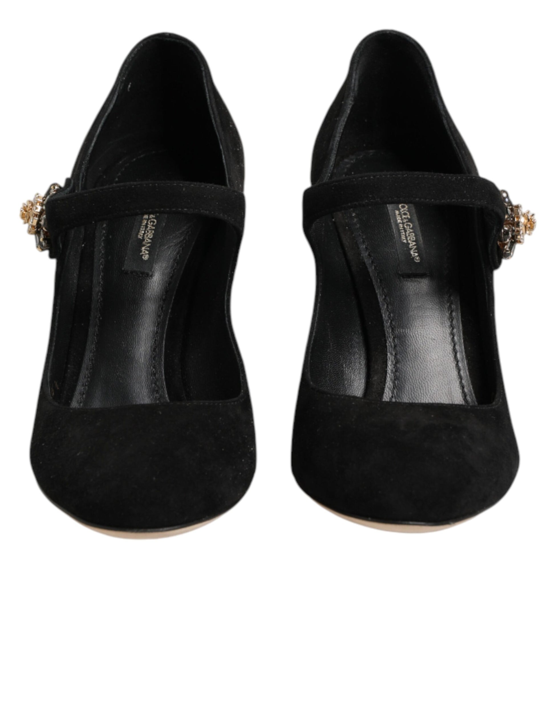 Black Embellsihed High Heels MARY JANES Shoes
