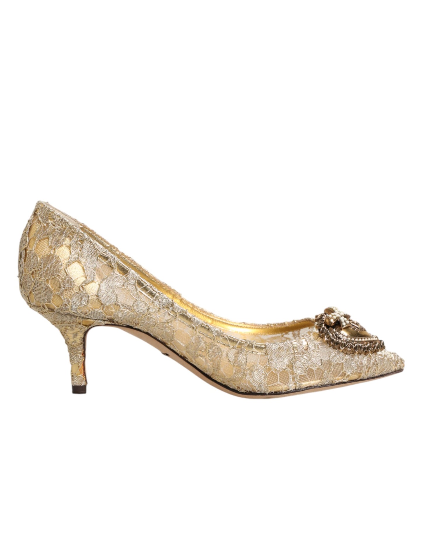 Gold Taormina Lace DEVOTION Pumps  Shoes