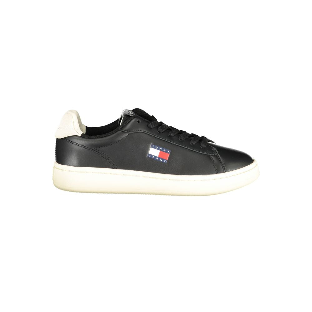 Black Polyurethane Women's Sneaker