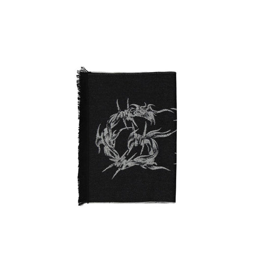Black Virgin Wool Scarf