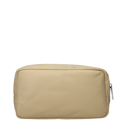 Beige Nylon Clutch Bag