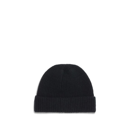 Black Fleece Wool Beanie