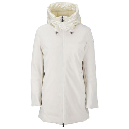 White Polyester Jackets & Coat