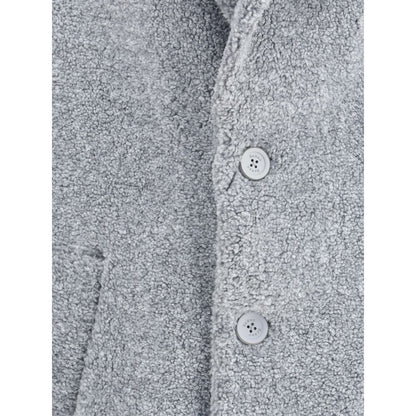 Gray Polyester Coat
