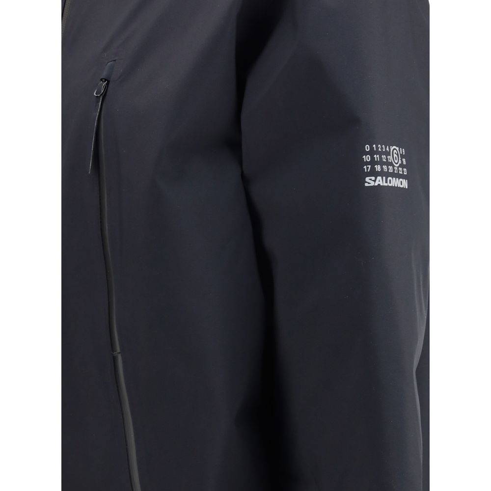 Black Polyester Parka