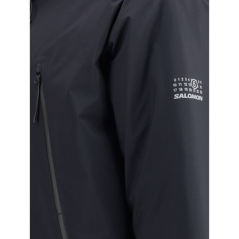 Black Polyester Parka