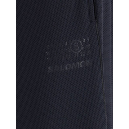 Black Polyester Athletic Pants