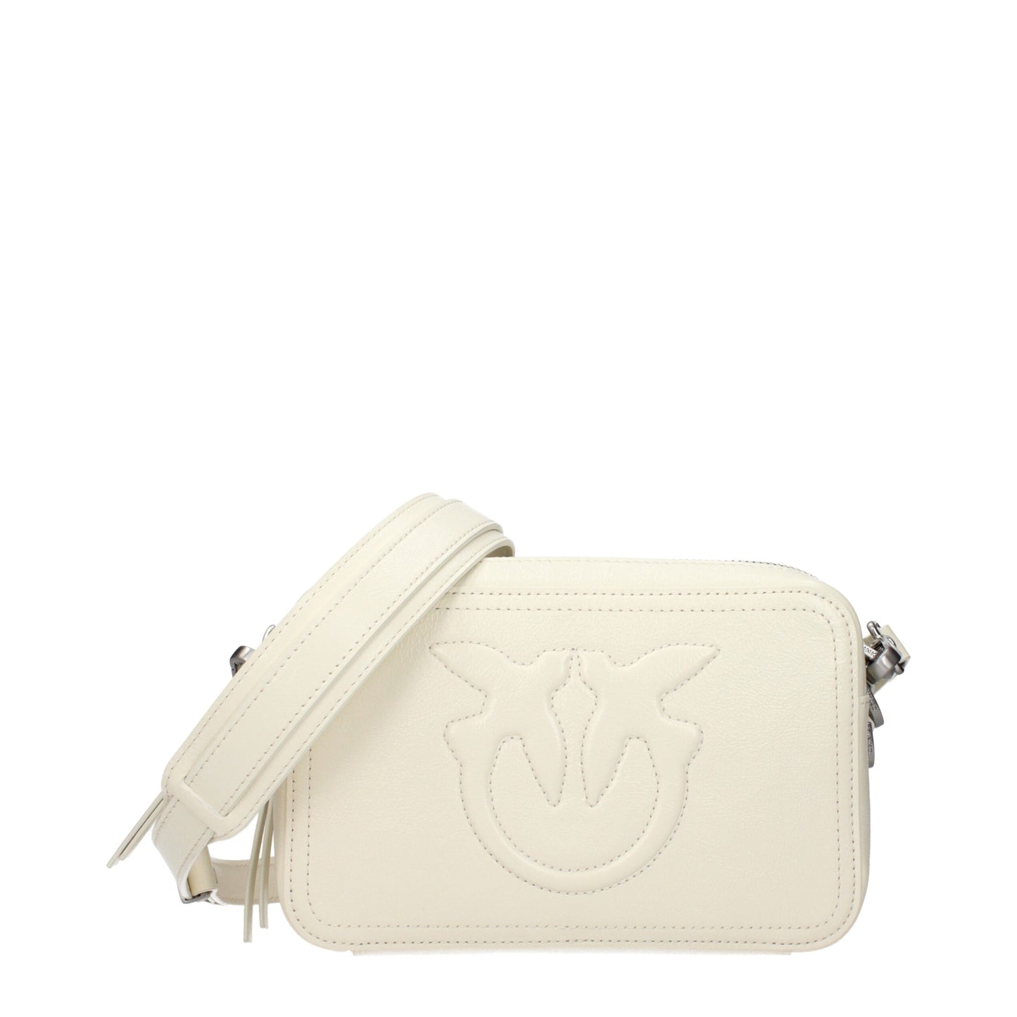 Blue Leather Crossbody Bag