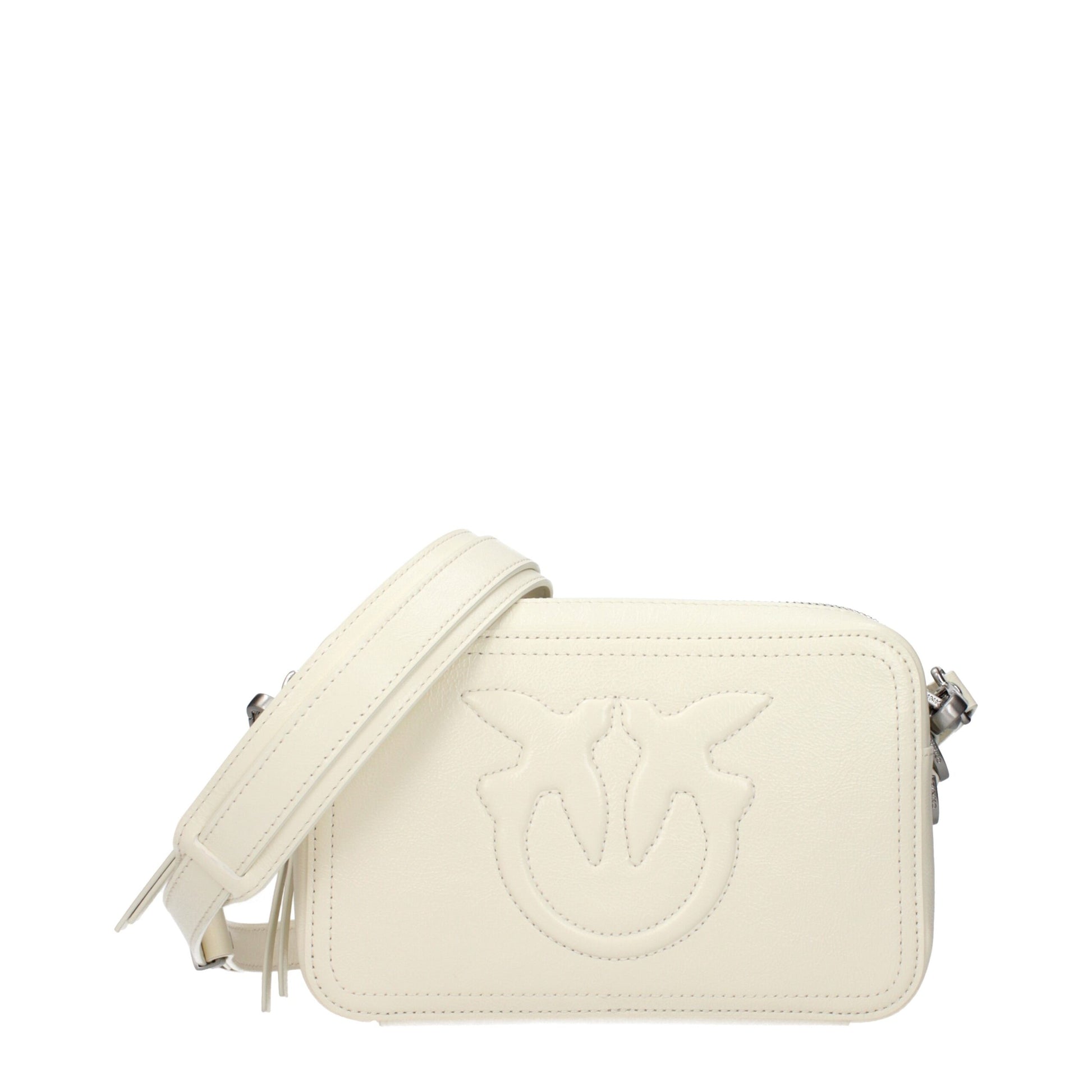 Blue Leather Crossbody Bag