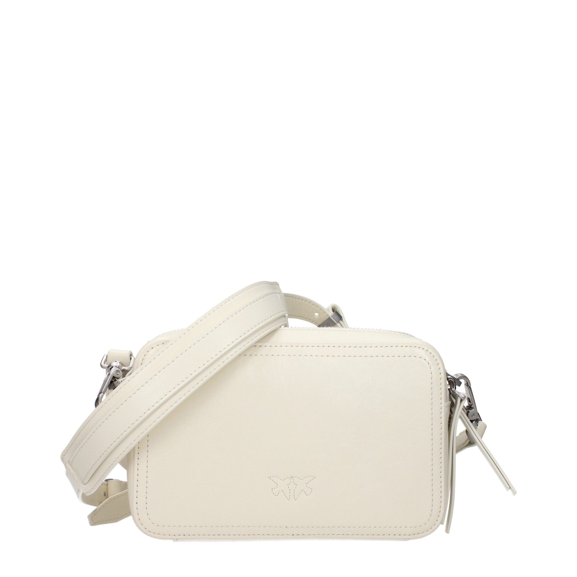 Blue Leather Crossbody Bag