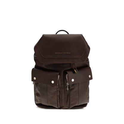 Brown Calf Leather Bos Taurus Backpack