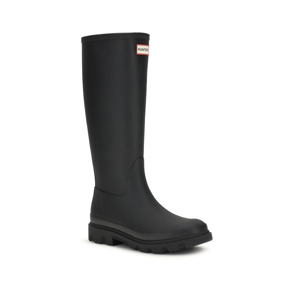 Black Rubber Rain Boots