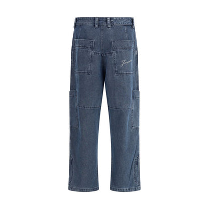 Blue Cotton Jeans Denim