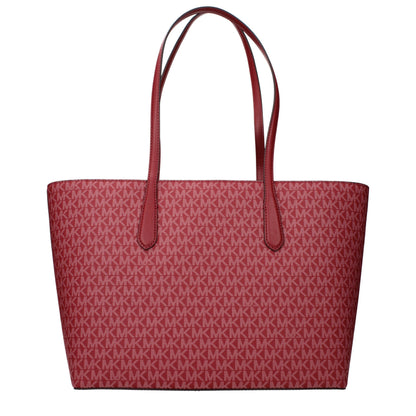 Red Fabric Shoulder Bag