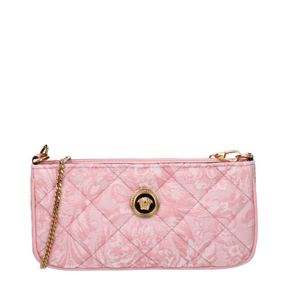 Pink Fabric Crossbody Bag