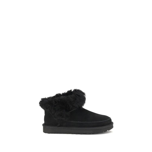 Black Leather Ankle Boots