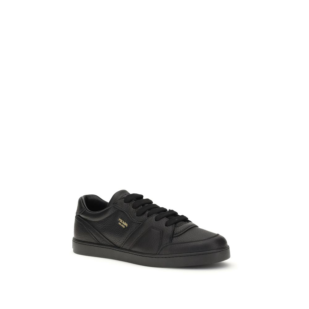 Black Calf Leather Bos Taurus Low Top Sneakers
