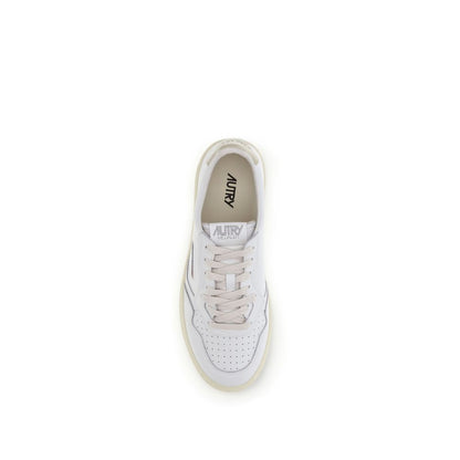 White Rubber Low Top Sneakers