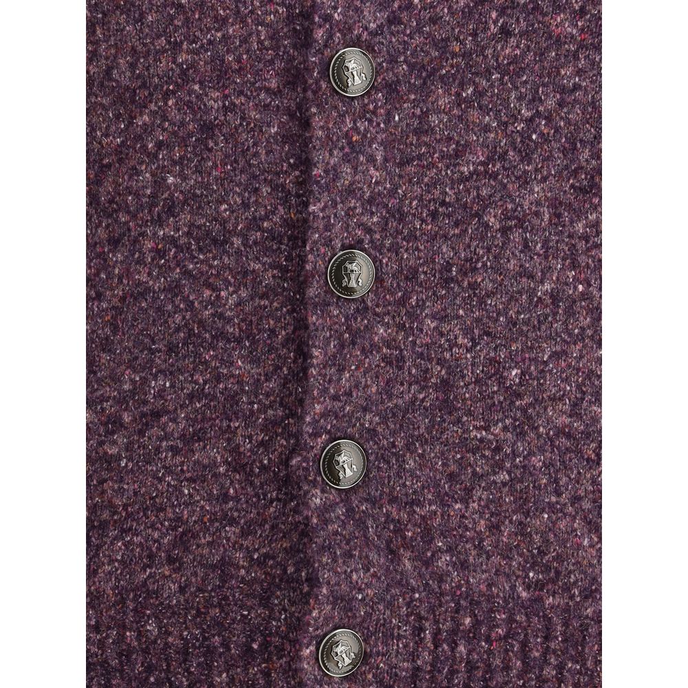 Purple Alpaca Vicugna Pacos Cardigan