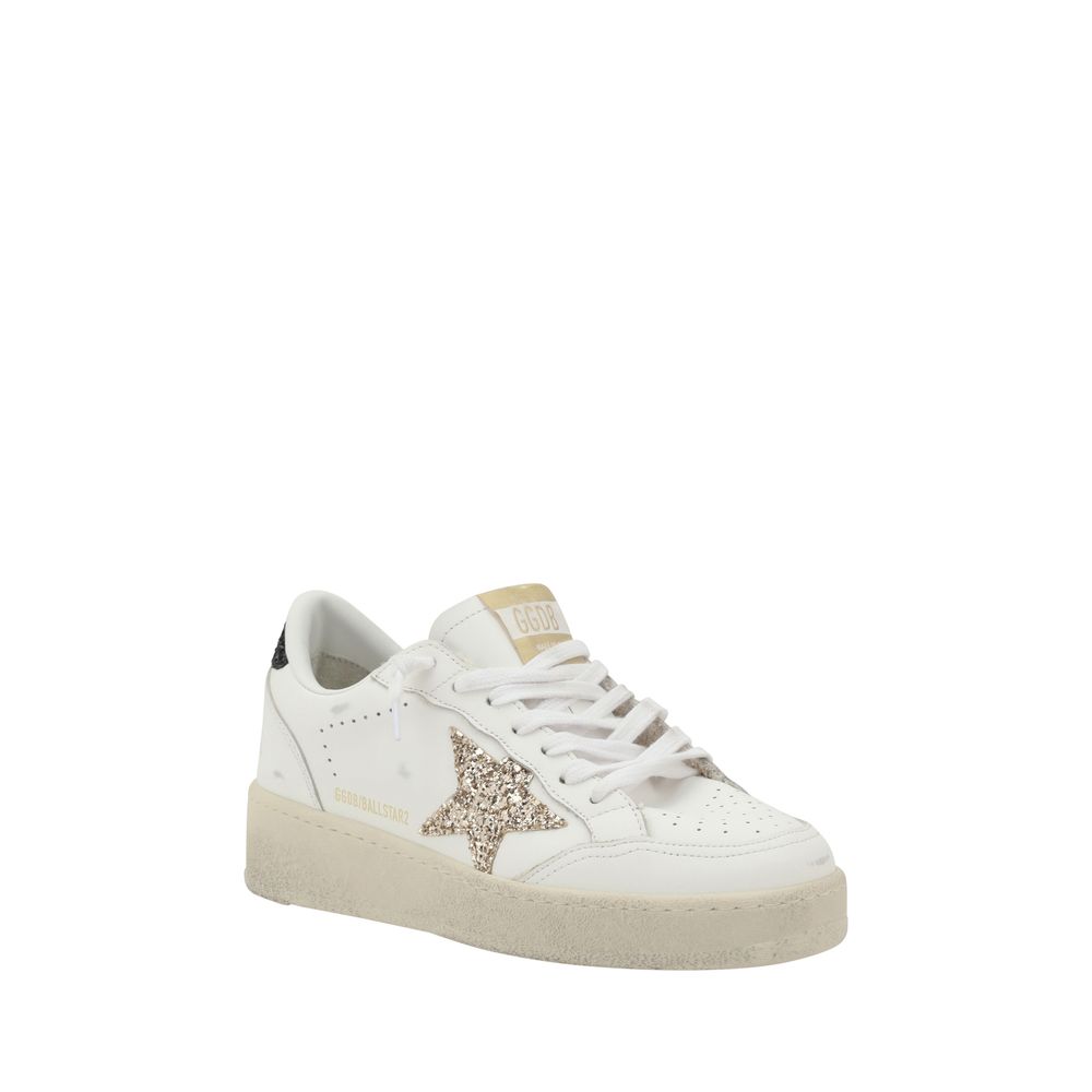 White Calf Leather Bos Taurus Low Top Sneakers