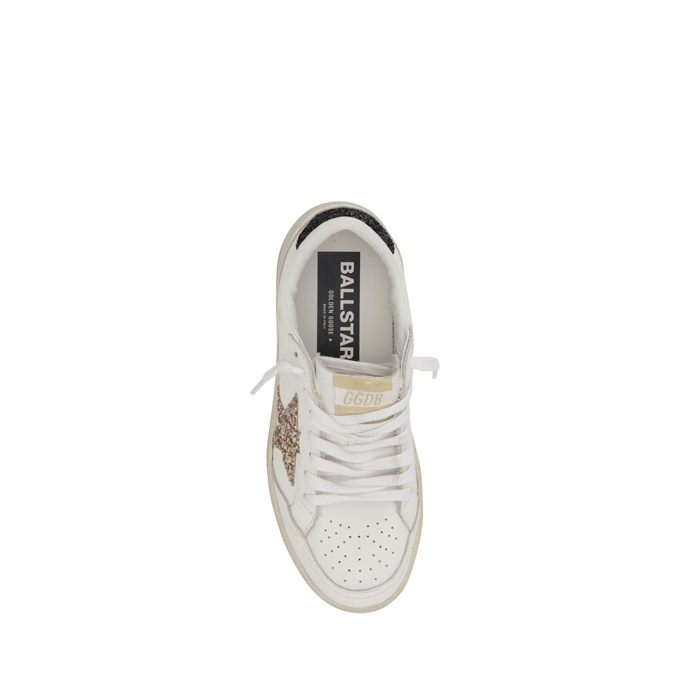 White Calf Leather Bos Taurus Low Top Sneakers