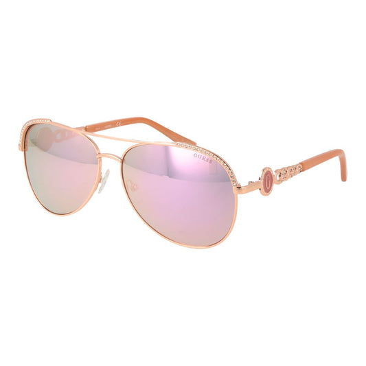 Rose Gold Metal Sunglasses