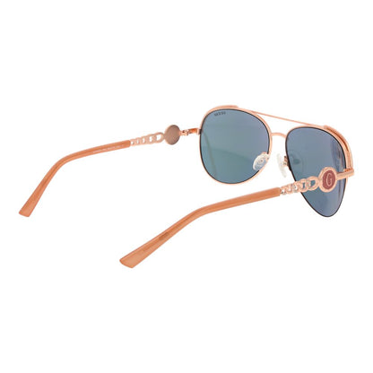 Rose Gold Metal Sunglasses
