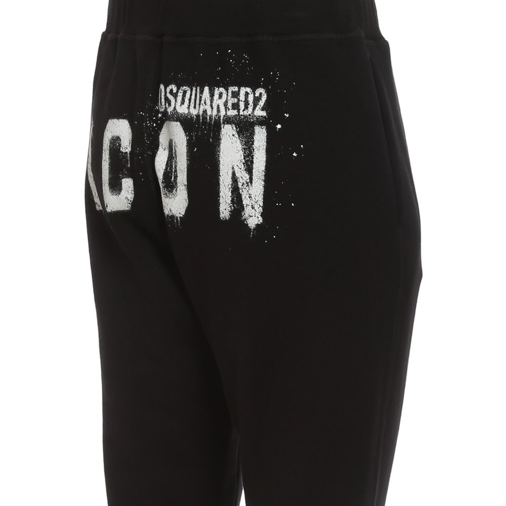 Black Cotton Joggers (Workout Pants)