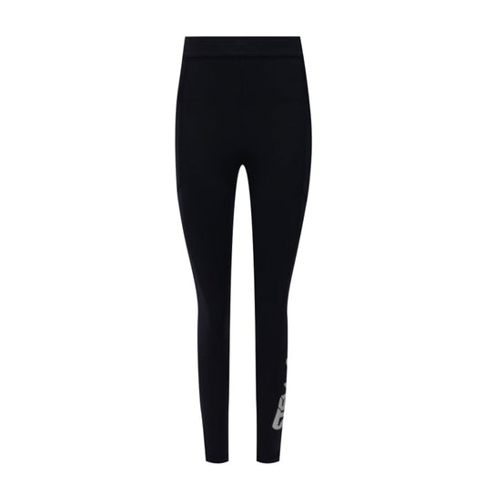 Blue Polyamide Leggings