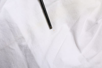 White Cotton Stretch Tapered Mid Waist Chino Pants